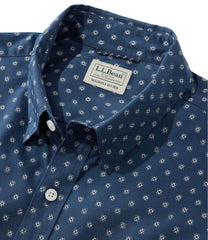 L.L.Bean Men's Comfort Stretch Performance® Shirt, Short-Sleeve, Slightly Fitted Untucked Fit, Print CLOTHING|SALE