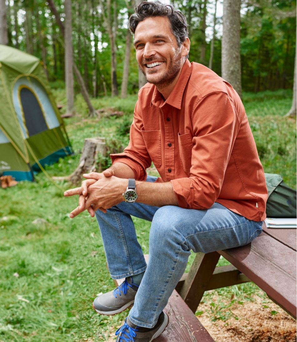L.L.Bean Men's BeanFlex® Twill Shirt, Traditional Untucked Fit, Long-Sleeve CLOTHING|SALE