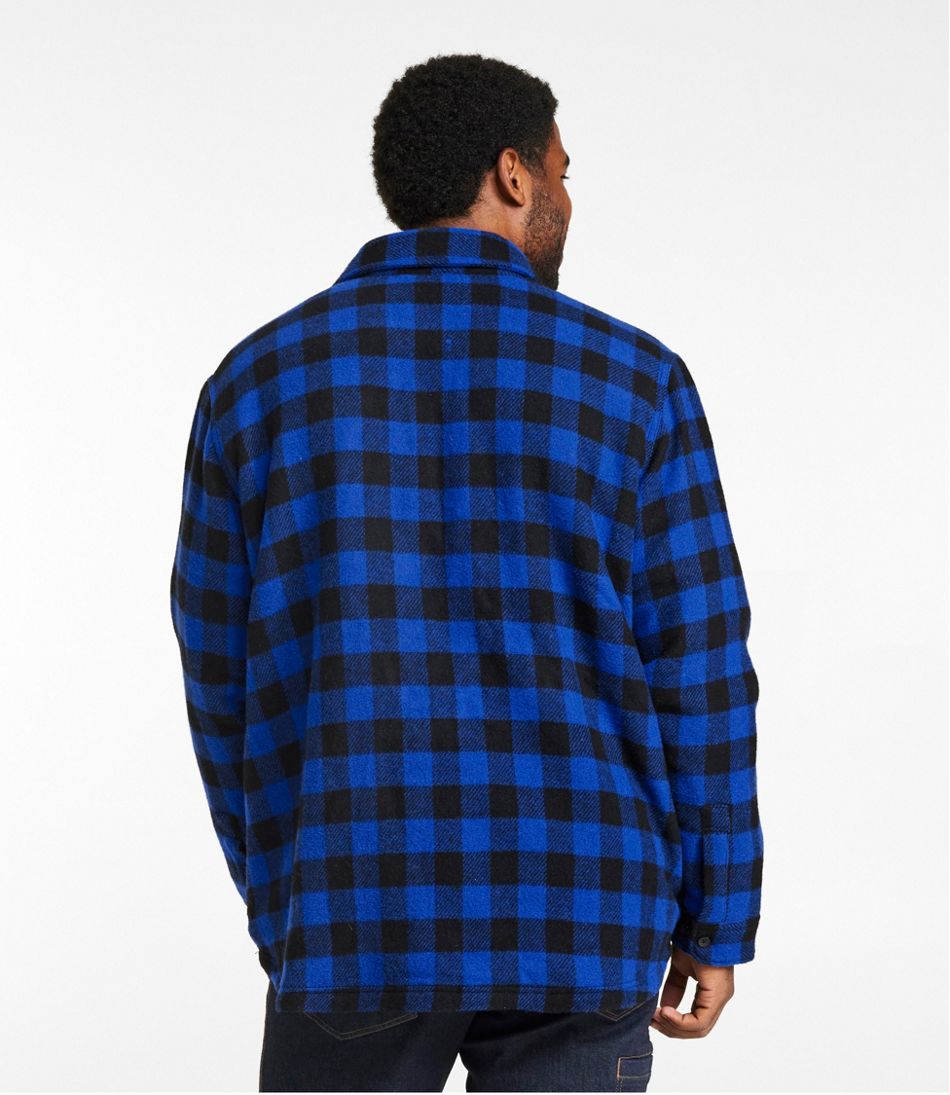 L.L.Bean Men's Maine Guide Sherpa Lined Wool Shirt CLOTHING|OUTDOOR EQUIPMENT