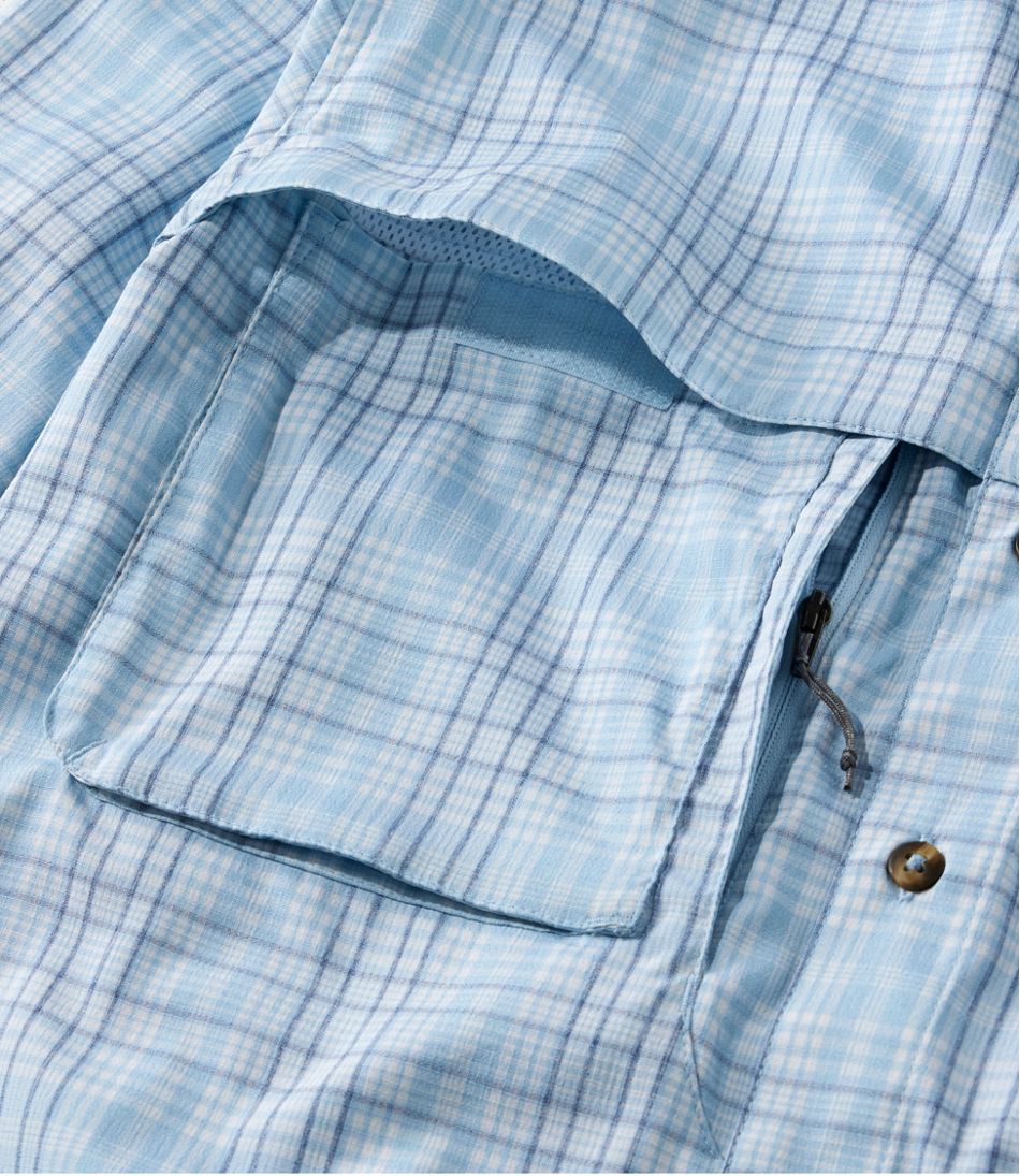 L.L.Bean Men's Tropicwear Shirt, Plaid Long-Sleeve CLOTHING|OUTDOOR EQUIPMENT