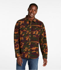 L.L.Bean Men's Bean's Moleskin Shirt, Slightly Fitted Untucked Fit, Print CLOTHING|SALE