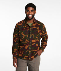 L.L.Bean Men's Bean's Moleskin Shirt, Slightly Fitted Untucked Fit, Print CLOTHING|SALE