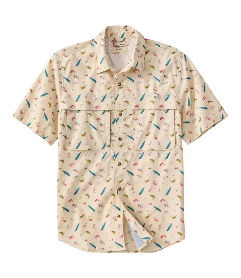 L.L.Bean Men's Tropicwear Shirt, Short-Sleeve Print CLOTHING|OUTDOOR EQUIPMENT|SALE