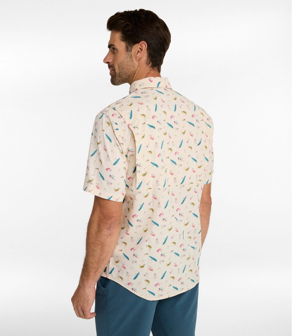 L.L.Bean Men's Tropicwear Shirt, Short-Sleeve Print CLOTHING|OUTDOOR EQUIPMENT|SALE