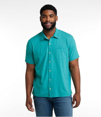 L.L.Bean Men's Lakewashed Performance Shirts, Button-Front Shirt, Short-Sleeve CLOTHING|SALE