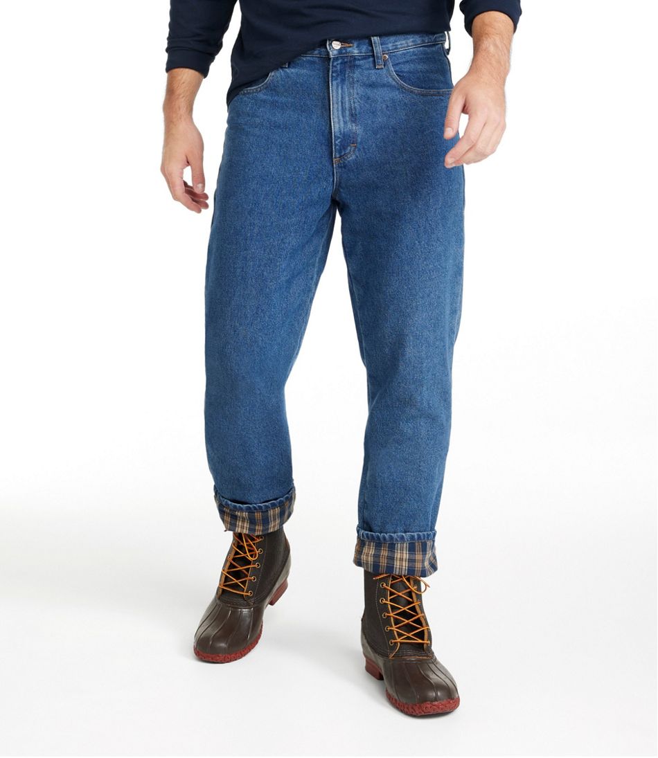 L.L.Bean Men's Double L® Jeans, Classic Fit, Flannel-Lined CLOTHING