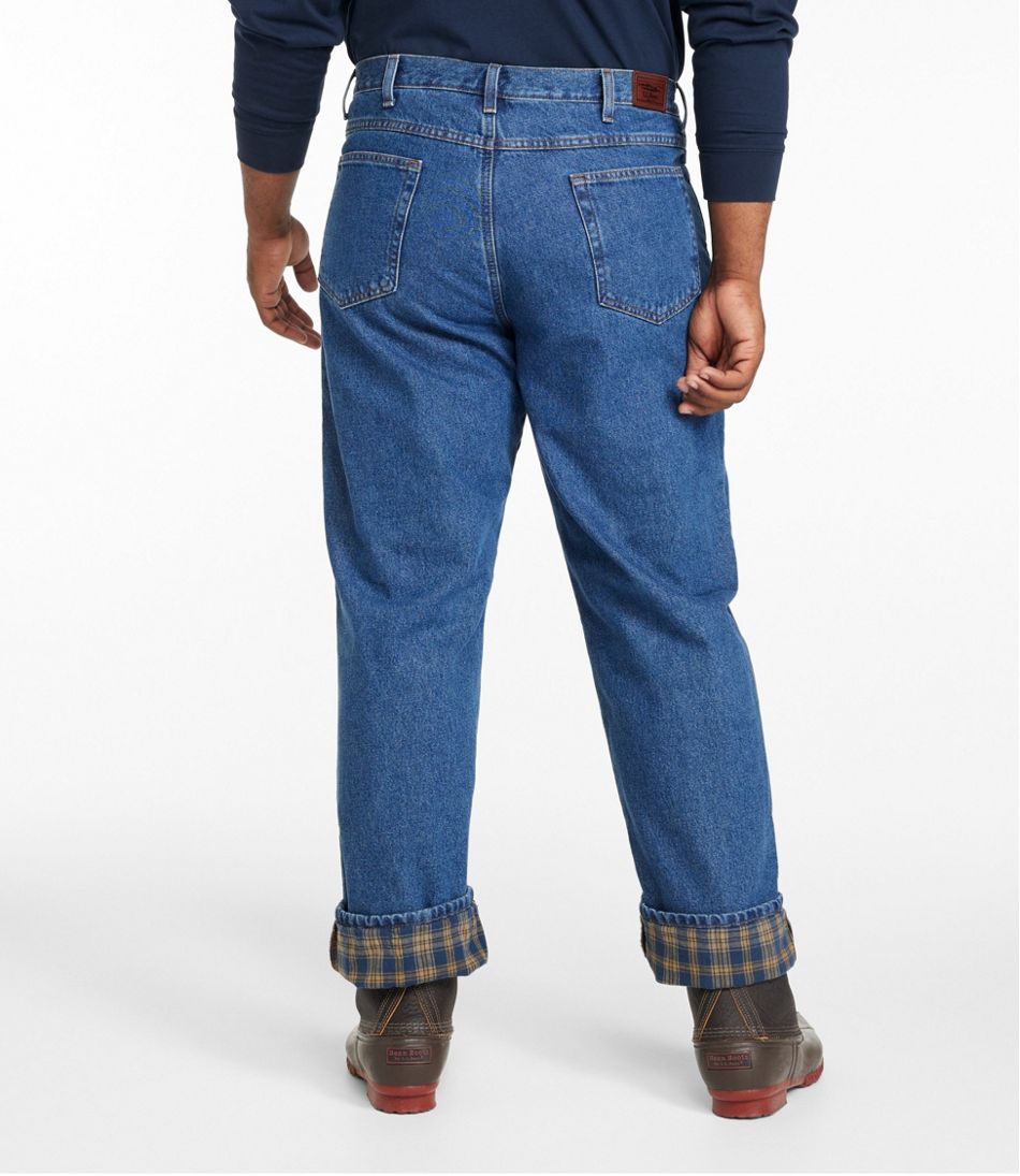 L.L.Bean Men's Double L® Jeans, Classic Fit, Flannel-Lined CLOTHING