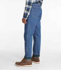 L.L.Bean Men's Double L® Jeans, Classic Fit, Fleece-Lined CLOTHING