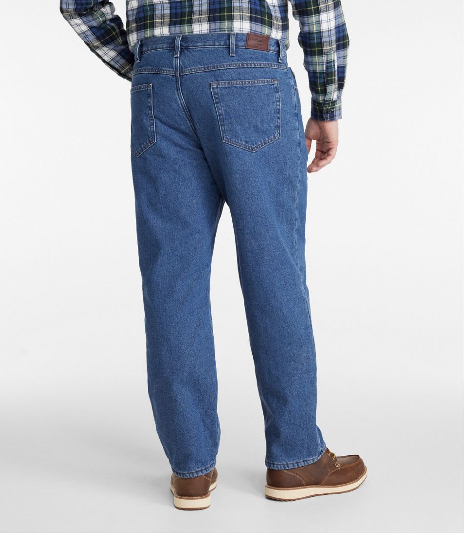 L.L.Bean Men's Double L® Jeans, Classic Fit, Fleece-Lined CLOTHING