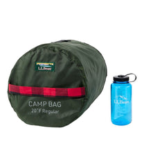 L.L.Bean Adults' Flannel Lined Camp Sleeping Bag, 20° OUTDOOR EQUIPMENT