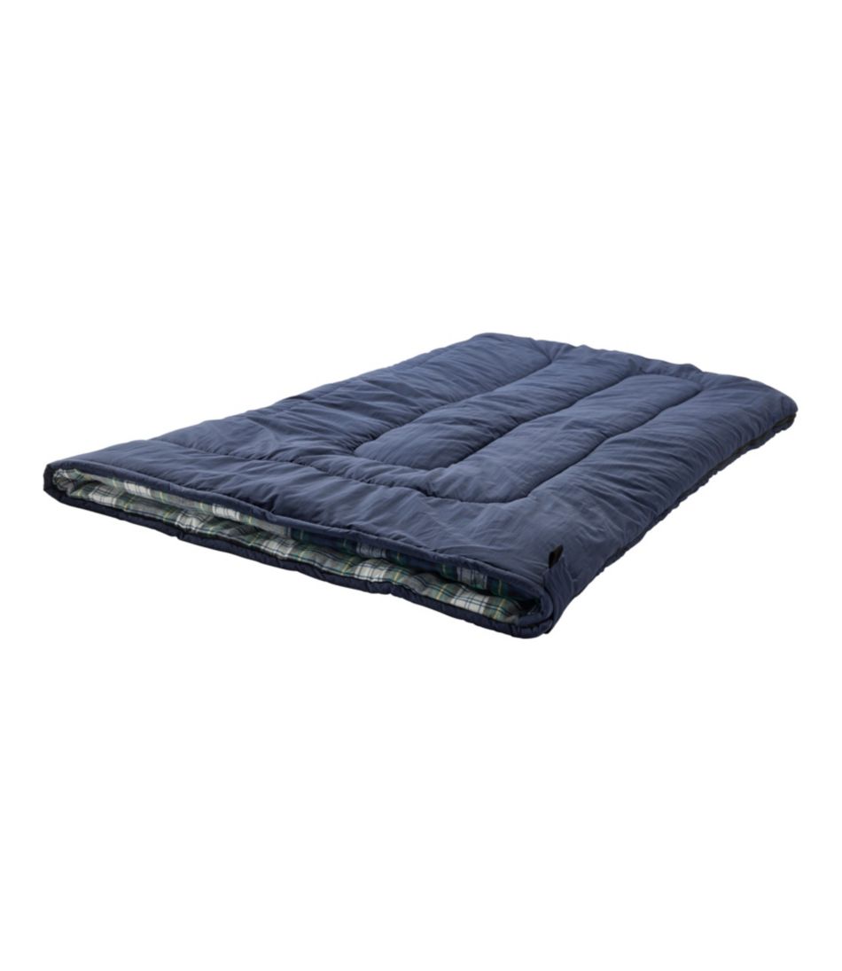 L.L.Bean Adults' Flannel Lined Camp Sleeping Bag, 20° OUTDOOR EQUIPMENT