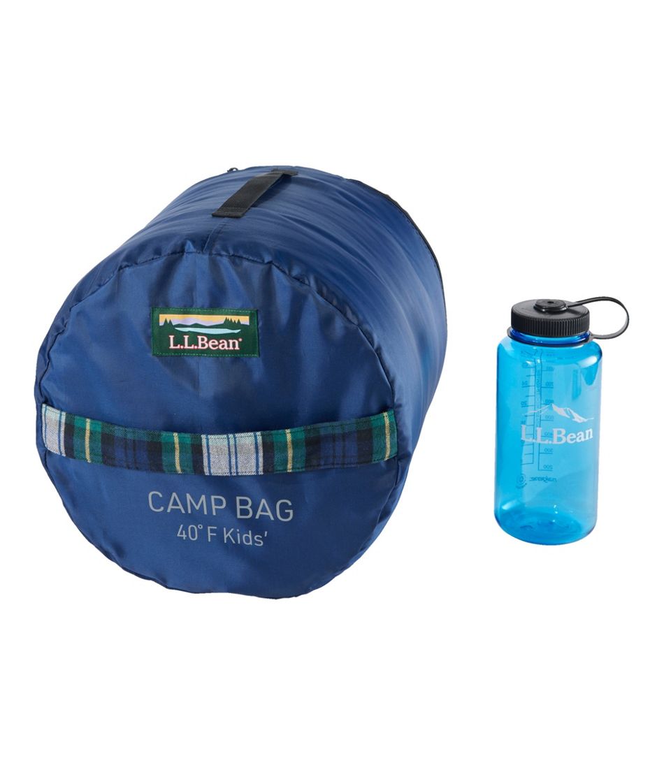 L.L.Bean Kids' Flannel Lined Camp Sleeping Bag, 40° OUTDOOR EQUIPMENT