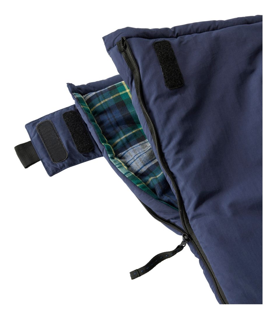 L.L.Bean Kids' Flannel Lined Camp Sleeping Bag, 40° OUTDOOR EQUIPMENT