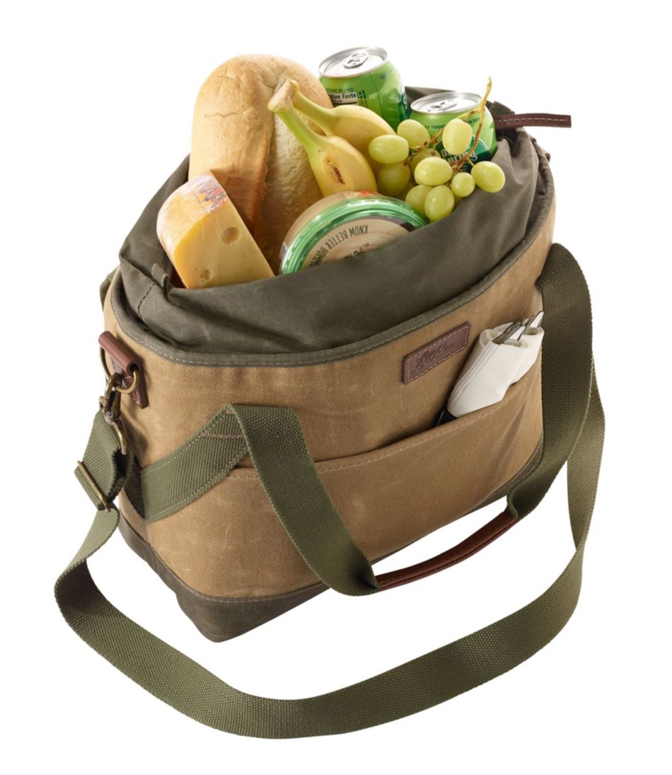 L.L.Bean Insulated Waxed-Canvas Tote, Medium OUTDOOR EQUIPMENT|BAG & TRAVEL