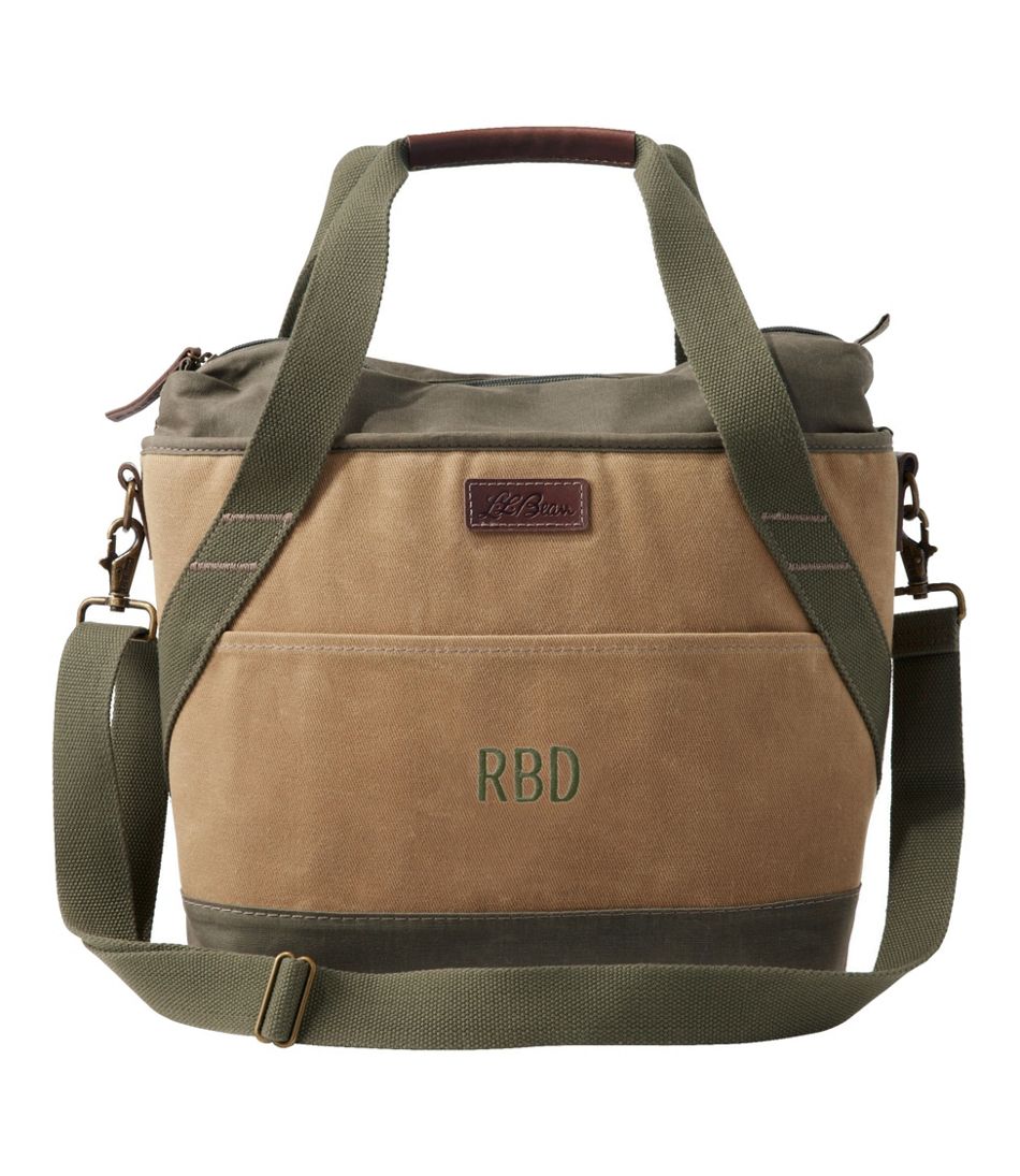 L.L.Bean Insulated Waxed-Canvas Tote, Medium OUTDOOR EQUIPMENT|BAG & TRAVEL