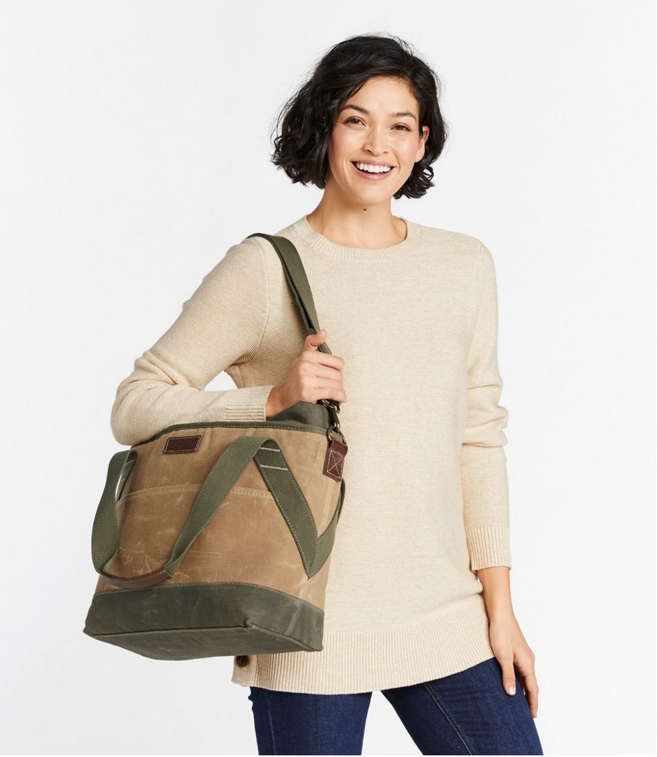 L.L.Bean Insulated Waxed-Canvas Tote, Medium OUTDOOR EQUIPMENT|BAG & TRAVEL