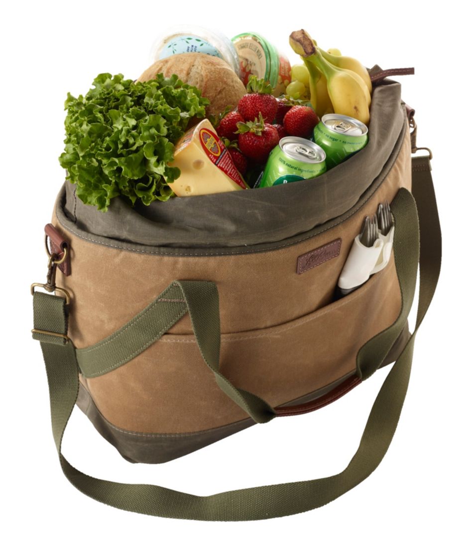 L.L.Bean Insulated Waxed-Canvas Tote, Large OUTDOOR EQUIPMENT|BAG & TRAVEL