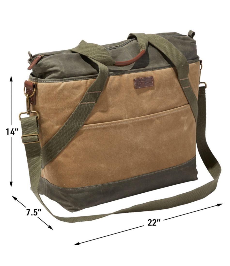 L.L.Bean Insulated Waxed-Canvas Tote, Large OUTDOOR EQUIPMENT|BAG & TRAVEL