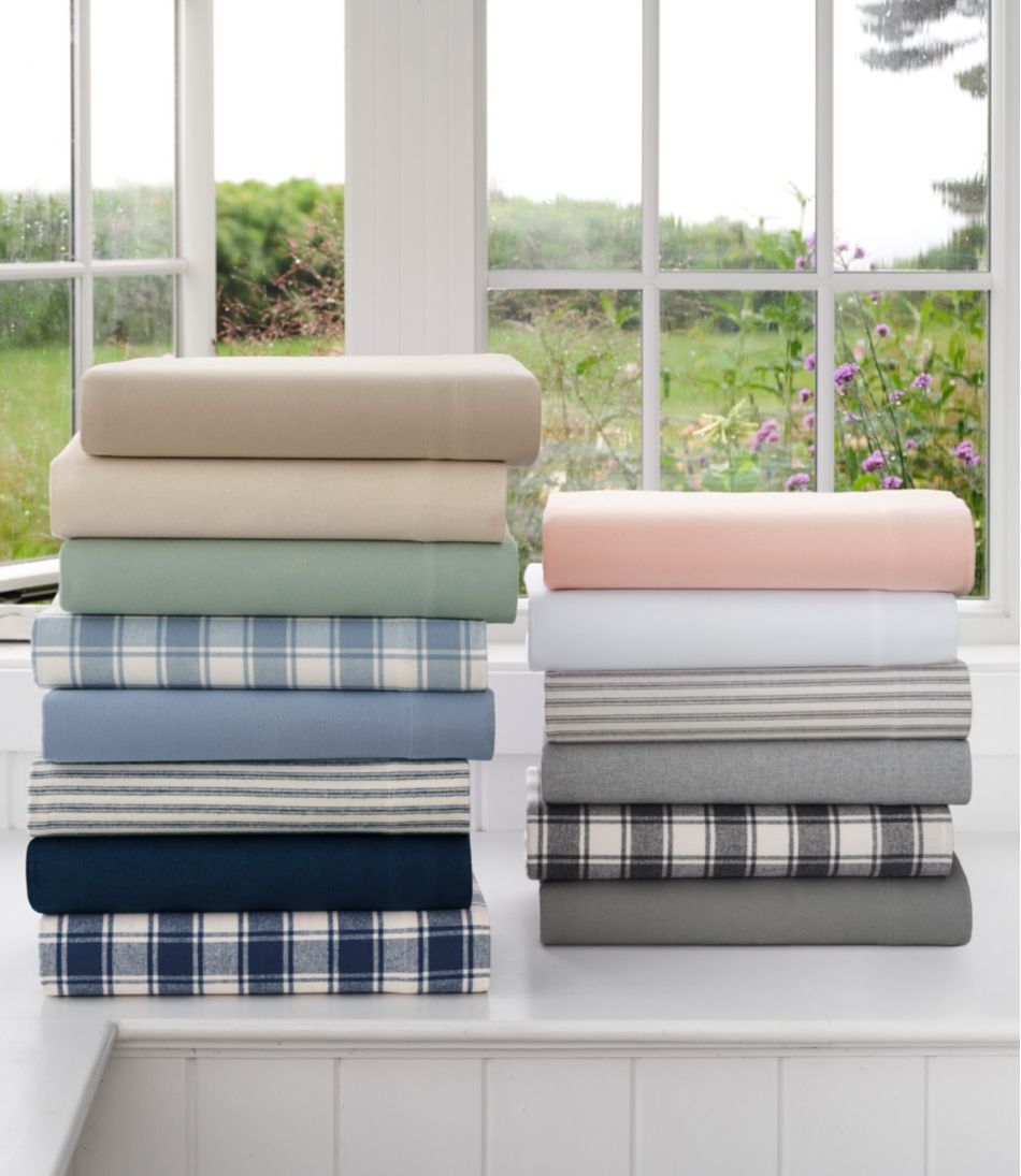 L.L.Bean Ultrasoft Comfort Flannel Pillowcases, Set of Two HOME GOODS