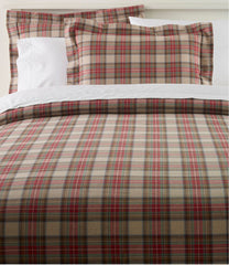 L.L.Bean Heritage Chamois Flannel Comforter Cover Collection, Plaid HOME GOODS