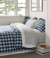 L.L.Bean Ultrasoft Comfort Flannel Sheet Set, Stripe HOME GOODS
