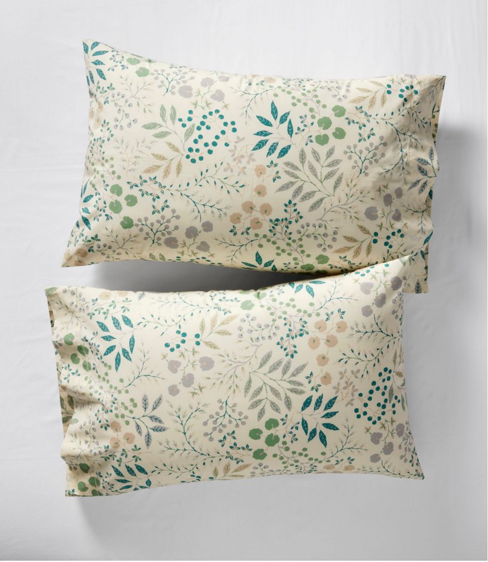 L.L.Bean 280-Thread-Count Pima Cotton Percale Sheet Set, Print HOME GOODS