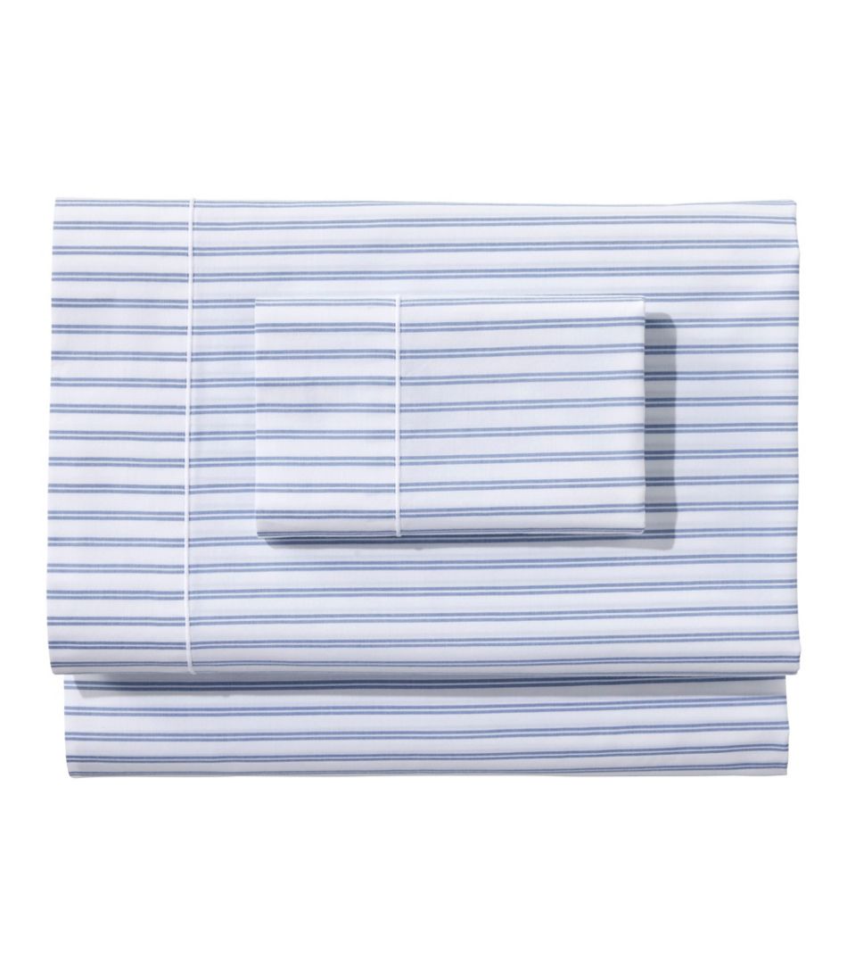 L.L.Bean Premium Egyptian Percale Sheet Collection, Stripe HOME GOODS