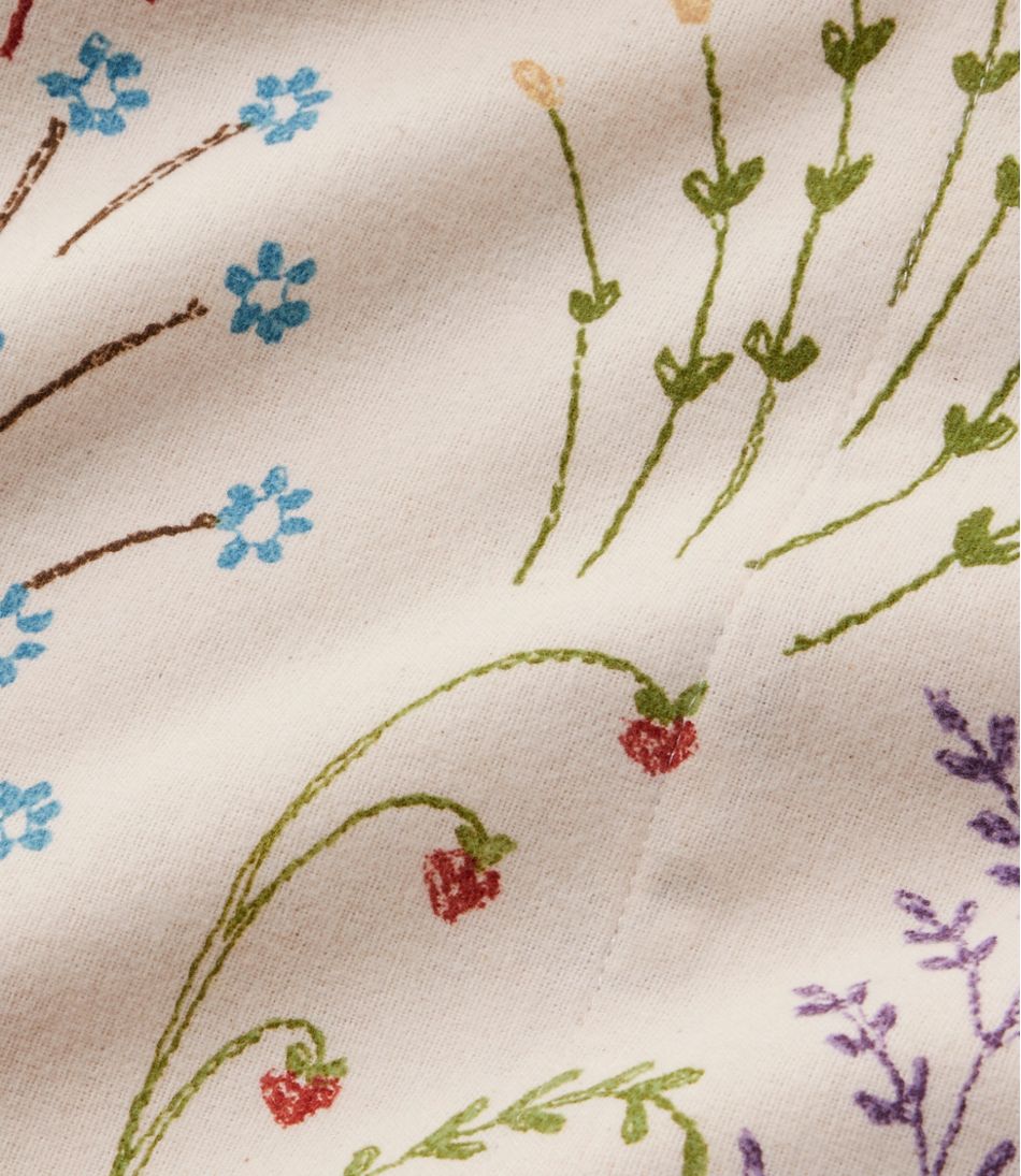 L.L.Bean Botanical Floral Flannel Sheet Collection HOME GOODS