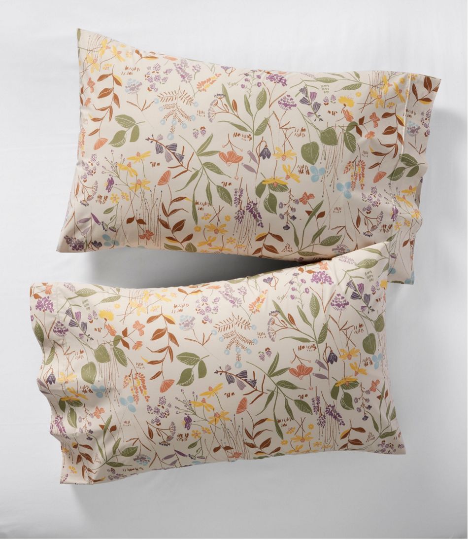 L.L.Bean Birch Floral Percale Sheet Collection HOME GOODS