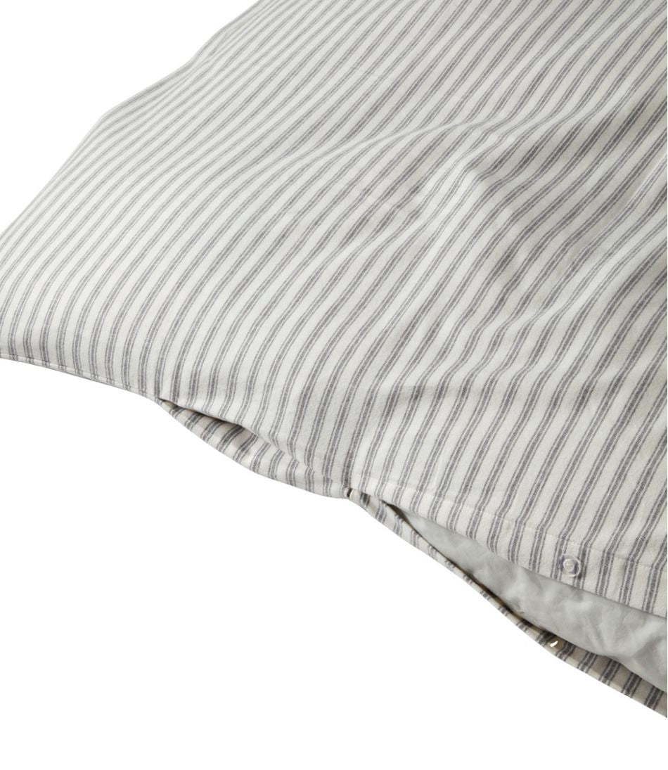 L.L.Bean Ultrasoft Comfort Flannel Comforter Cover Collection, Stripe HOME GOODS