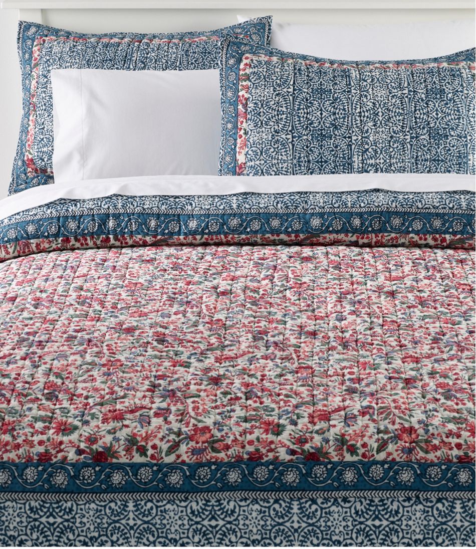 L.L.Bean Border Floral Quilt Collection HOME GOODS