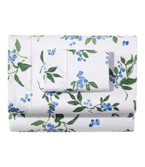 L.L.Bean Jess Franks Blueberry Print Percale Sheet Set Collection HOME GOODS