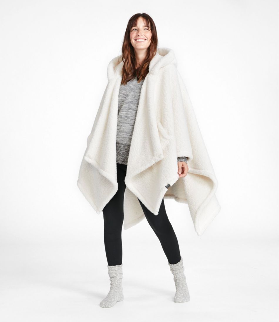 L.L.Bean Cozy Sherpa Wearable Throw HOME GOODS