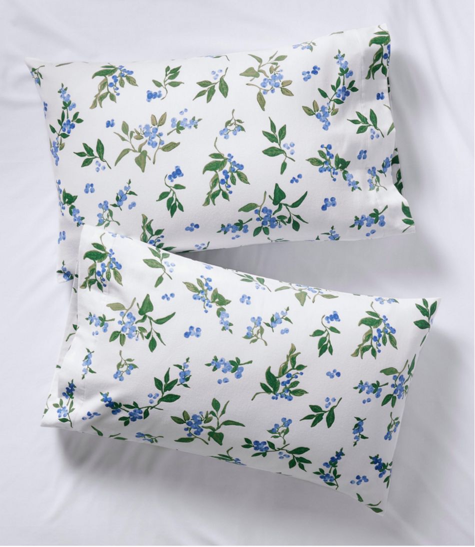 L.L.Bean Jess Franks Blueberry Flannel Sheet Collection HOME GOODS