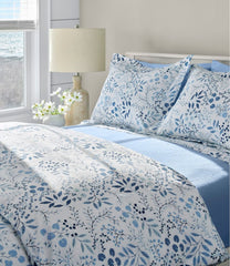 L.L.Bean 280-Thread-Count Pima Cotton Percale Comforter Cover Collection, Print HOME GOODS