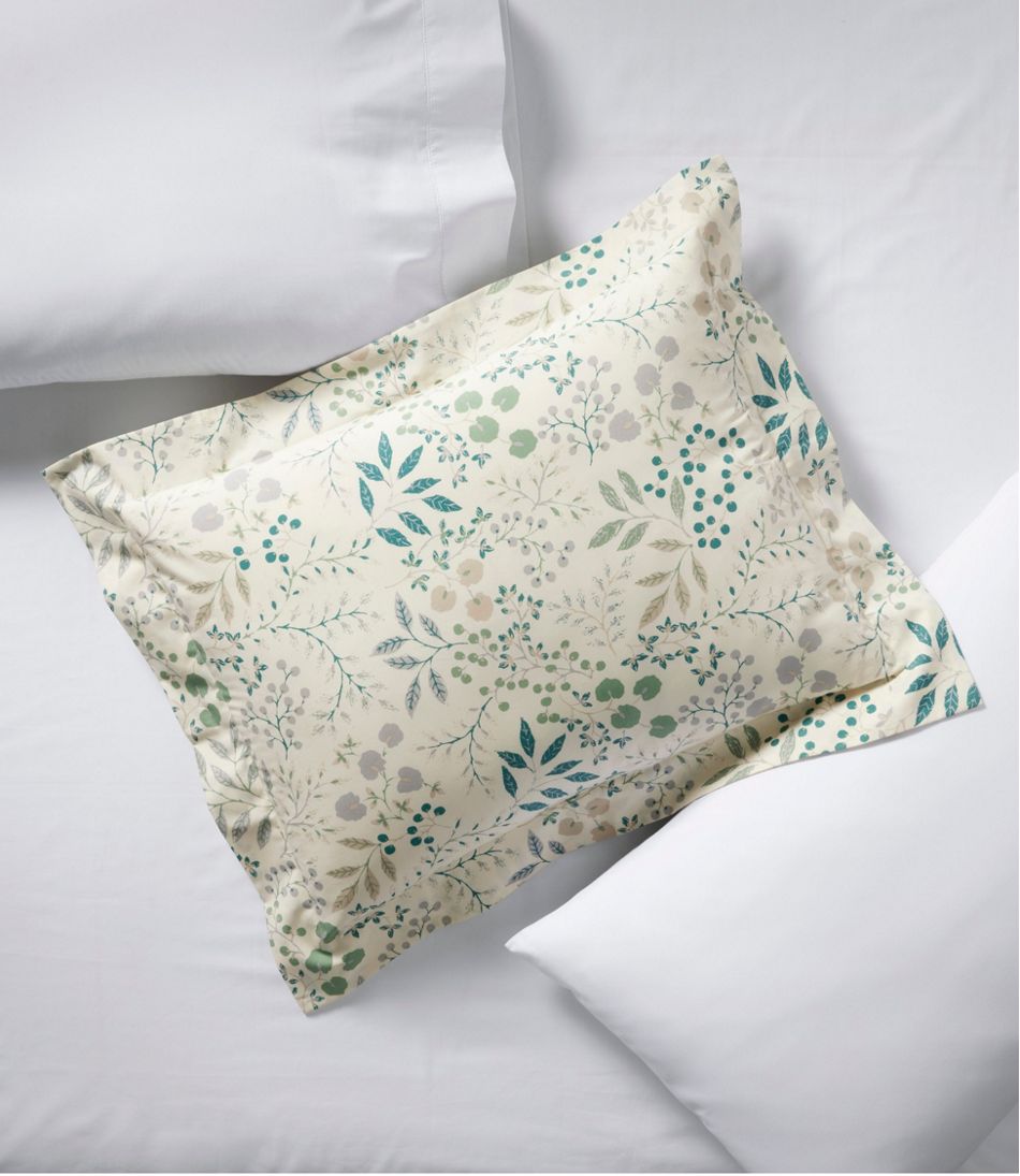 L.L.Bean 280-Thread-Count Pima Cotton Percale Comforter Cover Collection, Print HOME GOODS