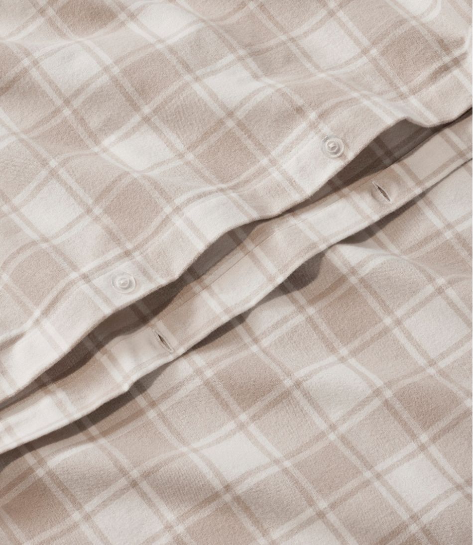 L.L.Bean Ultrasoft Comfort Flannel Comforter Cover Collection, Check HOME GOODS