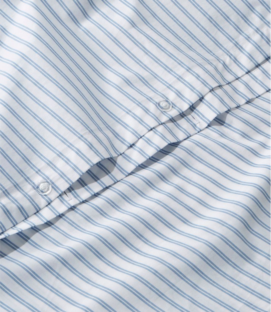 L.L.Bean Premium Egyptian Percale Comforter Cover Collection, Stripe HOME GOODS