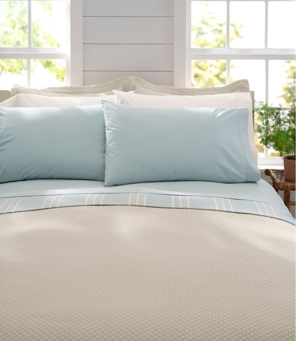 L.L.Bean Sunwashed Percale Sheet Collection HOME GOODS