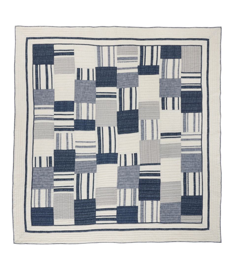 L.L.Bean Striped Patchwork Quilt Collection HOME GOODS