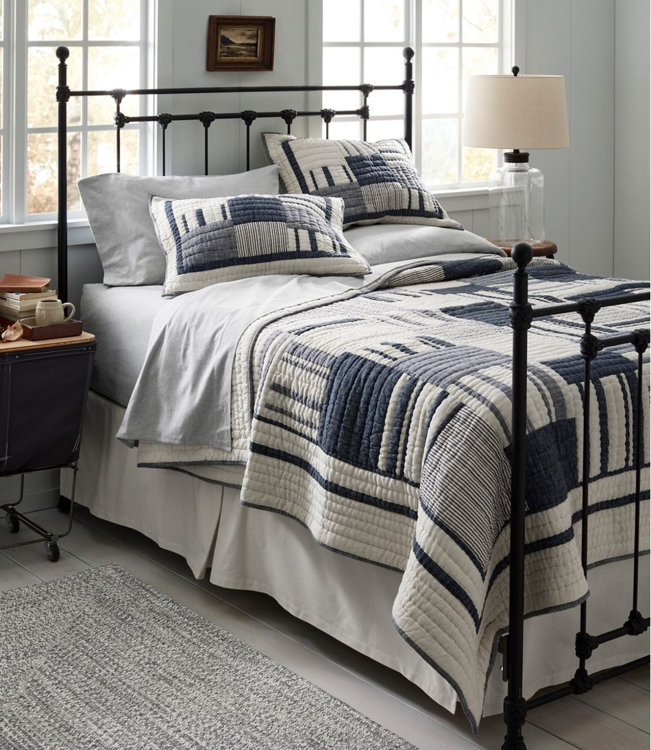 L.L.Bean Striped Patchwork Quilt Collection HOME GOODS
