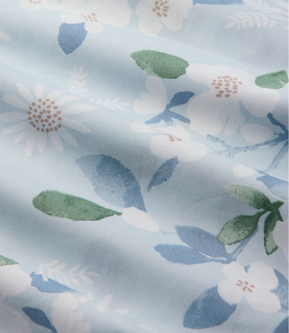 L.L.Bean Premium Egyptian Percale Comforter Cover Collection, Daisy HOME GOODS
