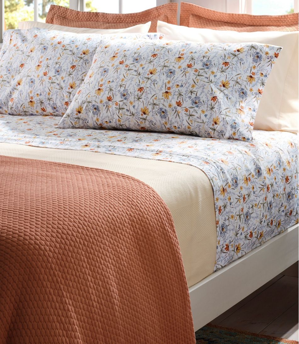 L.L.Bean Jess Franks Print Percale Sheet Set Collection HOME GOODS