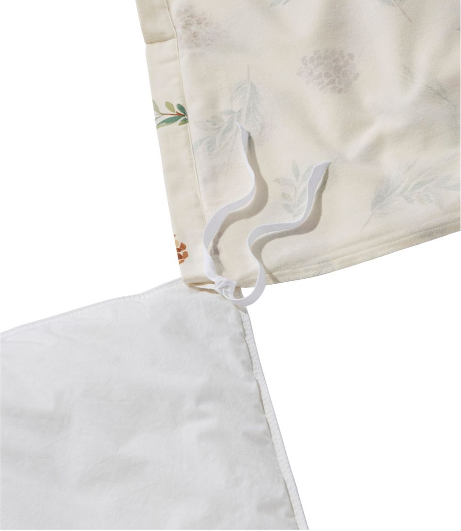 L.L.Bean Evergreen Flannel Comforter Cover Collection HOME GOODS