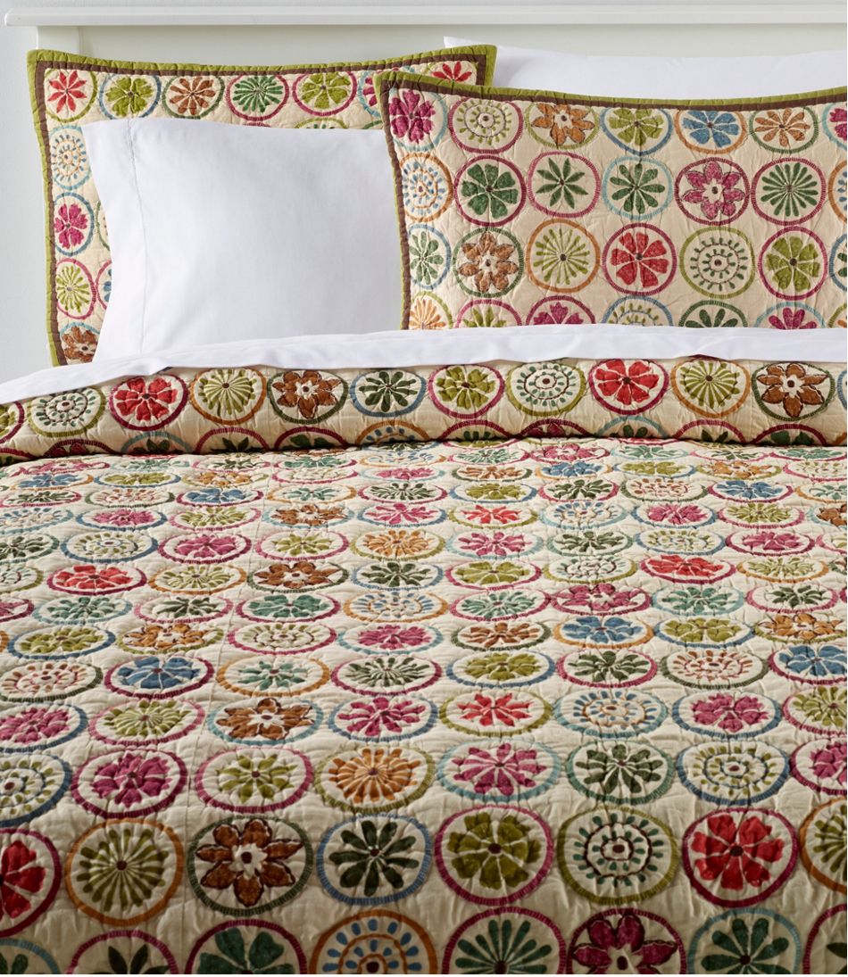 L.L.Bean Blooming Circles Quilt Collection HOME GOODS