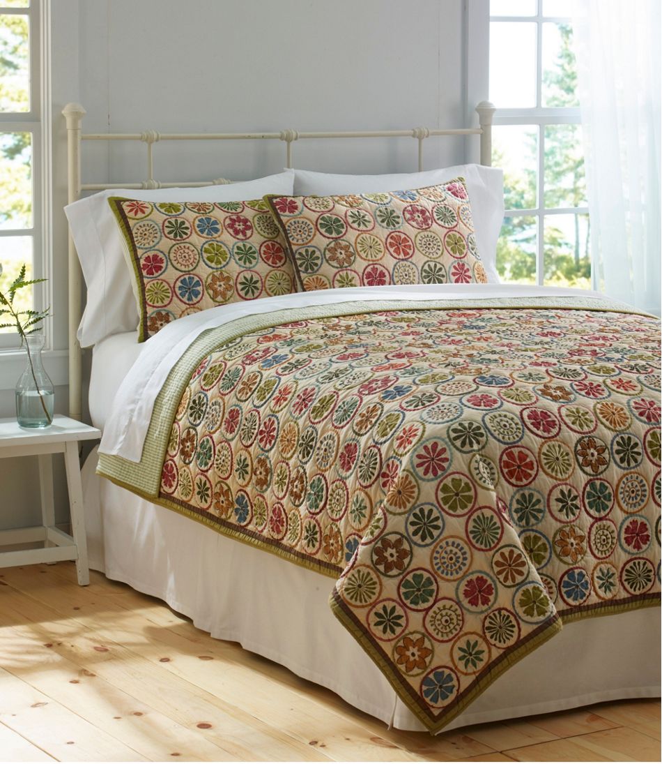 L.L.Bean Blooming Circles Quilt Collection HOME GOODS
