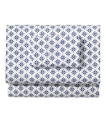 L.L.Bean Sunwashed Percale Sheet Collection, Block Floral Print HOME GOODS
