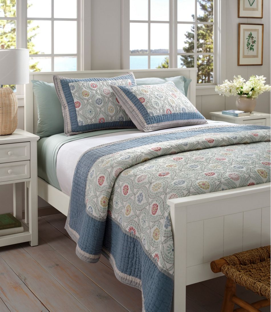 L.L.Bean Botanical Border Quilt Collection HOME GOODS