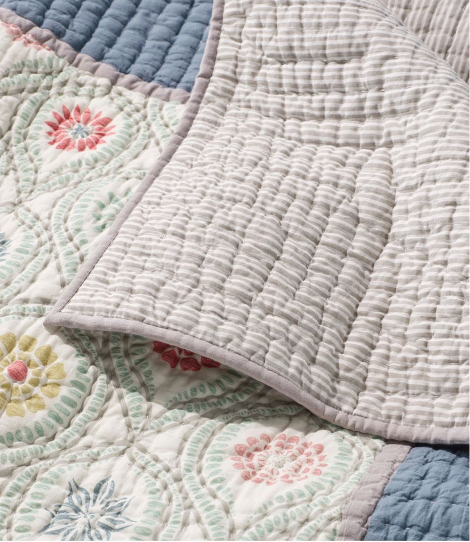 L.L.Bean Botanical Border Quilt Collection HOME GOODS