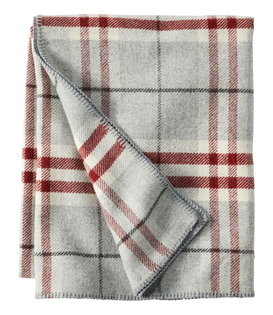 L.L.Bean Washable Wool Blanket, Plaid HOME GOODS|SALE